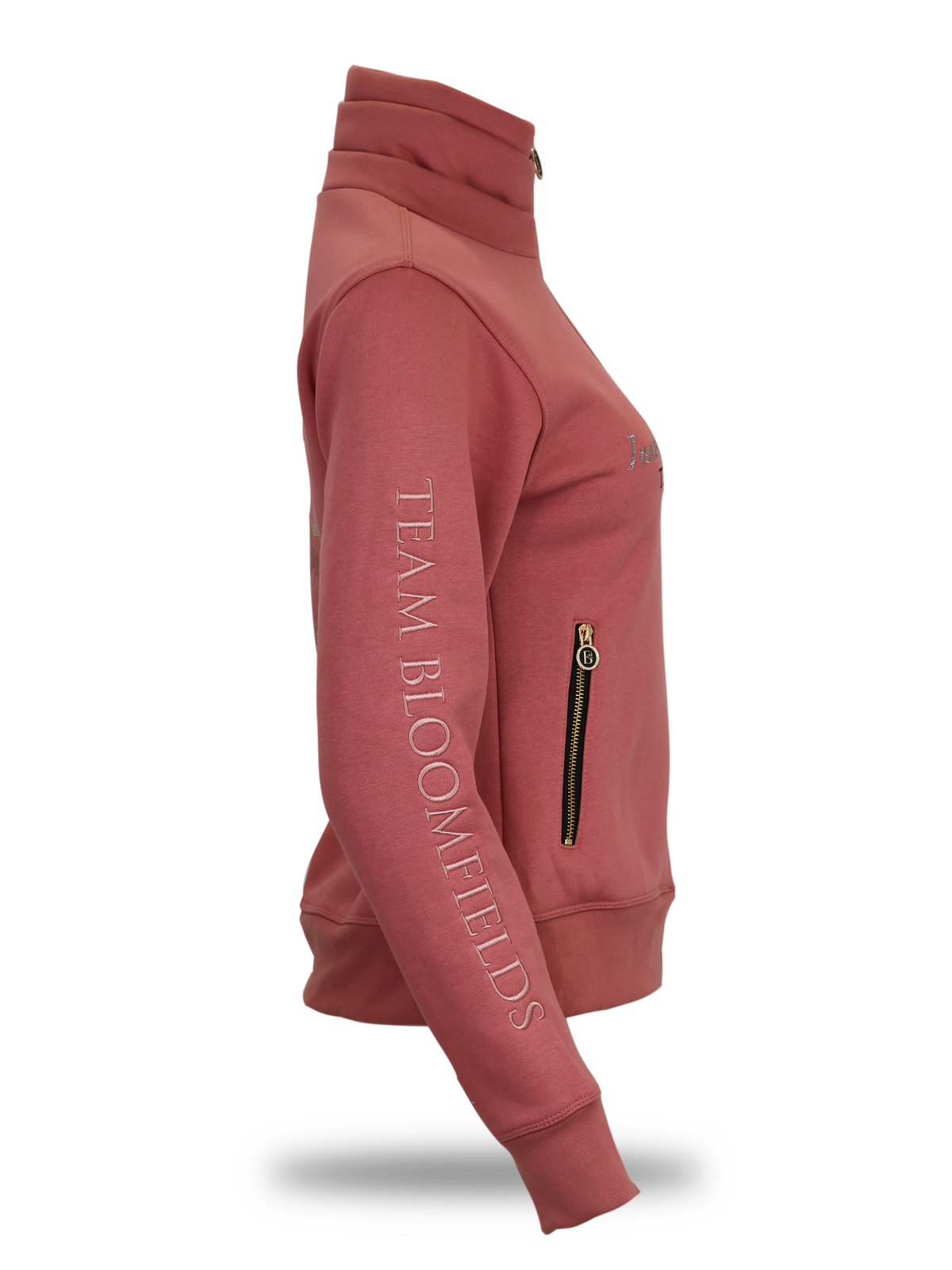 Sade Apricot Quarter Zip Jumper
