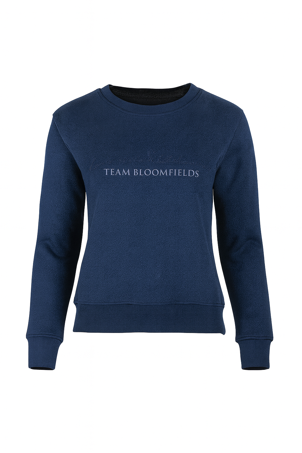 Summer Navy With Navy Rhinestones Crew Neck Top