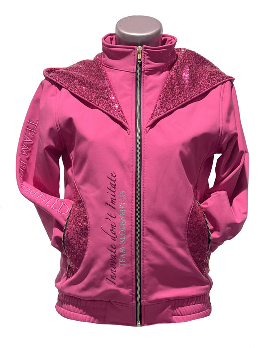 Freya Hot Pink Double Collar Showerproof Jacket