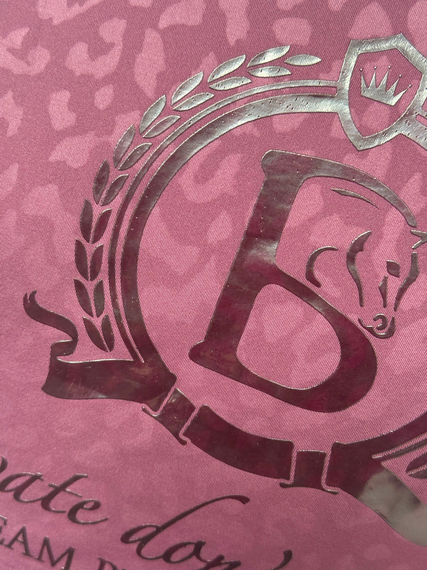 Leonora Pink Leopard Print Base Layer with Long Sleeve