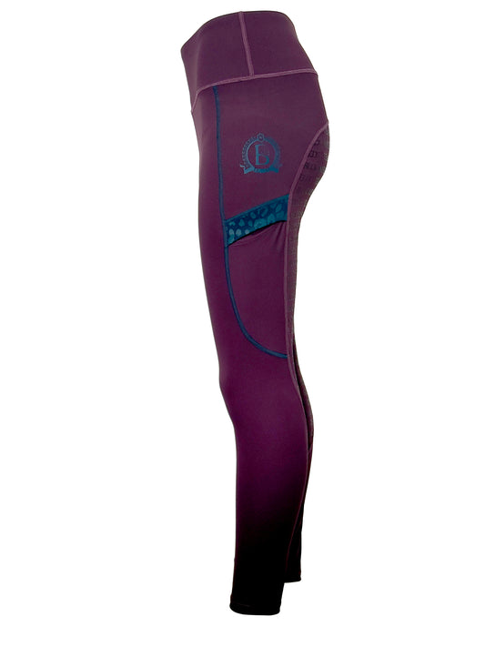 Leonara Plum & Navy Mini Leggings