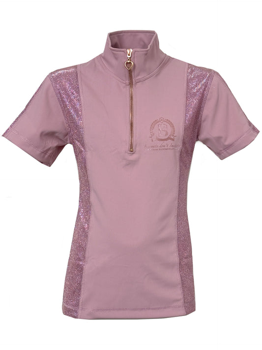 Glimmer Pink Mini Base Layer With Short Sleeves