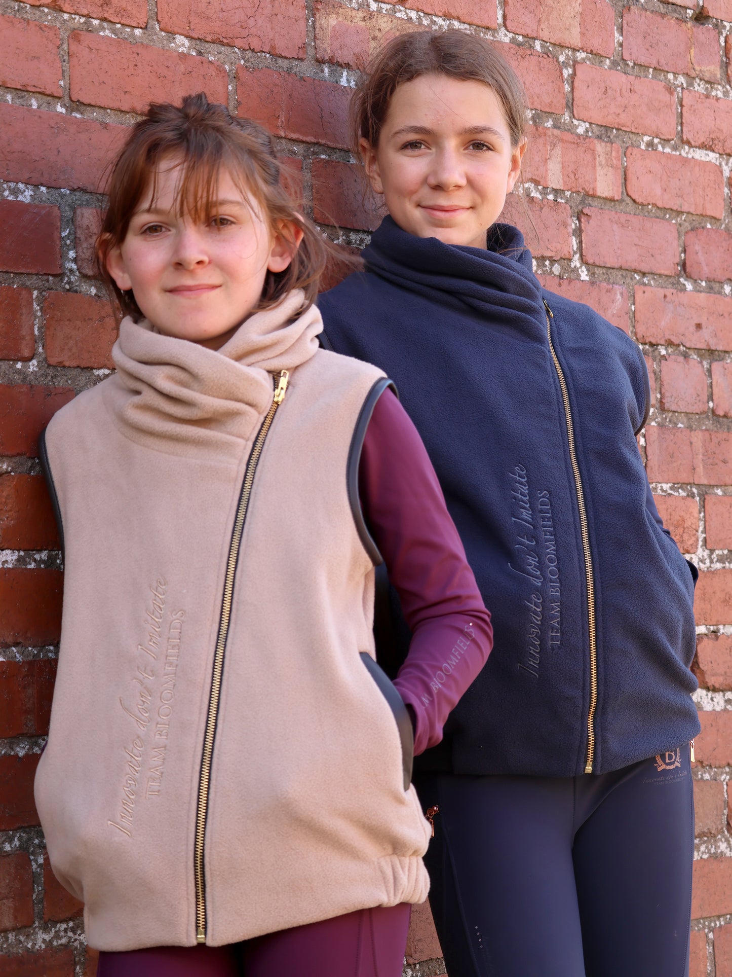 Kids Sienna Stone Country Fleece Gilet