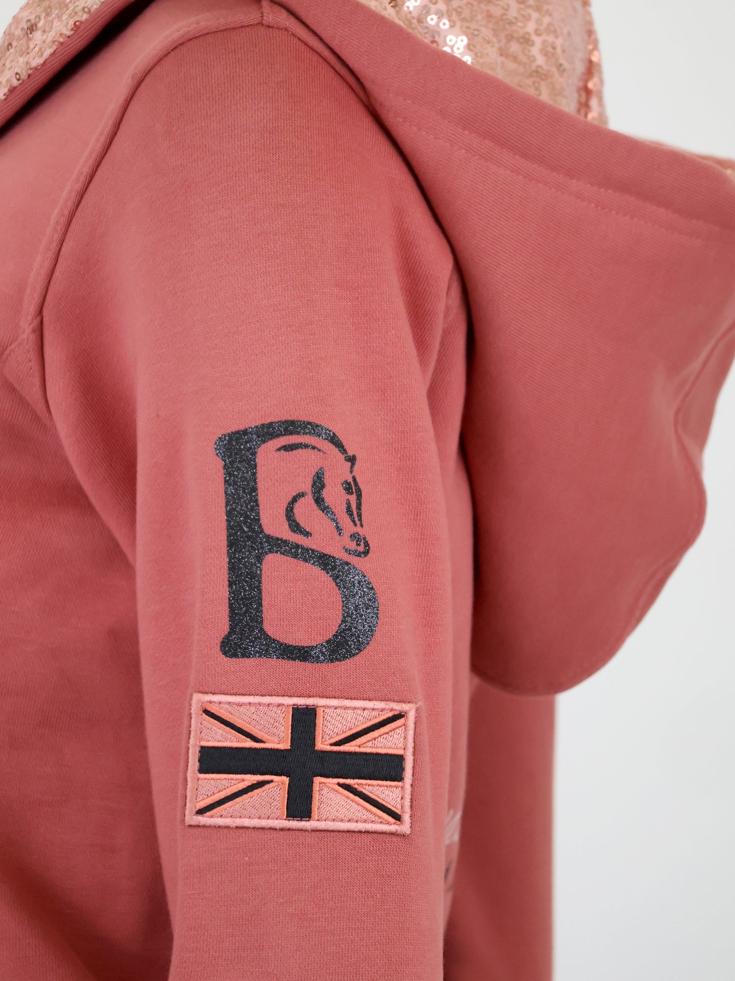 Arabella Burnt Apricot Double Collar Hoodie