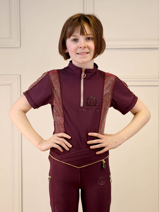 Glimmer Mulberry Mini Base Layer With Short Sleeves