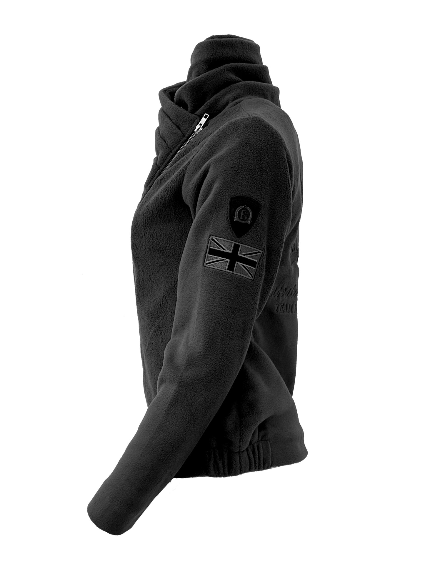 Mini Selena Black Fleece Jacket
