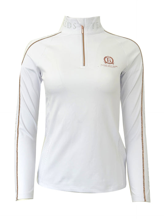 Mini Chloe White Crystal Base Layer With Long Sleeves