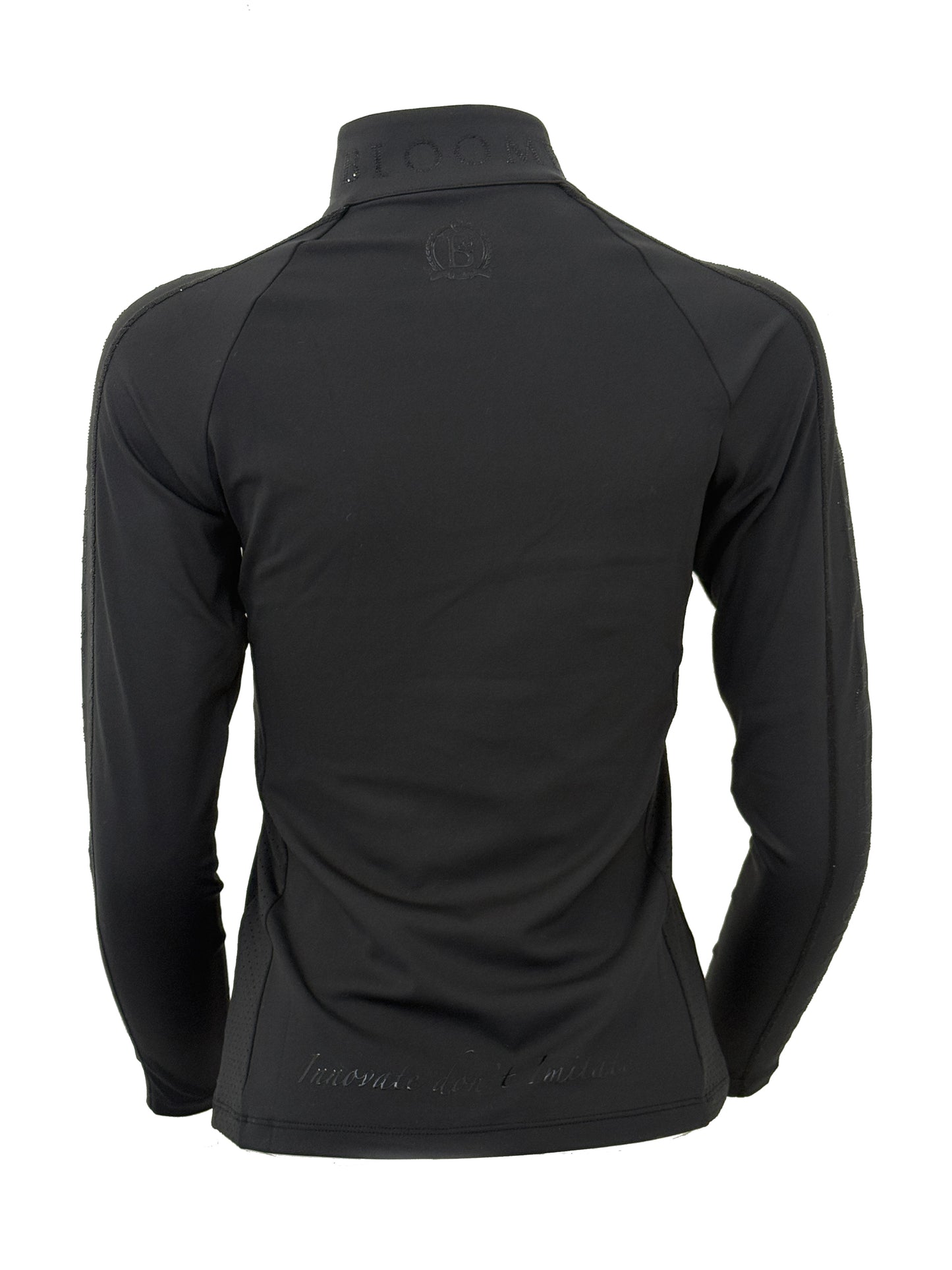 Chloe Black Crystal Base Layer With Long Sleeves