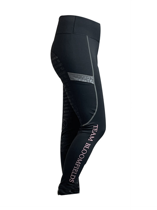 Leonara Black & Grey Mini Leggings