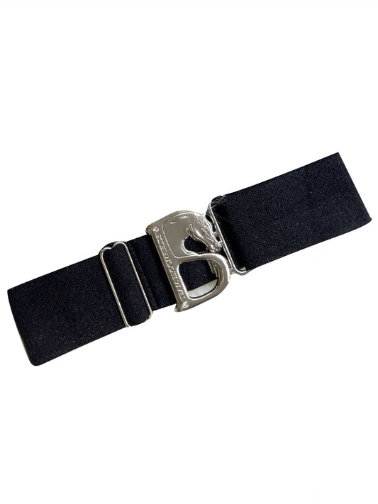 Metallic Black With Silver B Belt