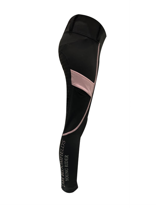 Black & Pink Mini Thermal Leggings