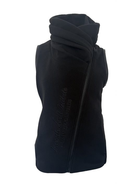 Sienna Country Fleece Black Gilet