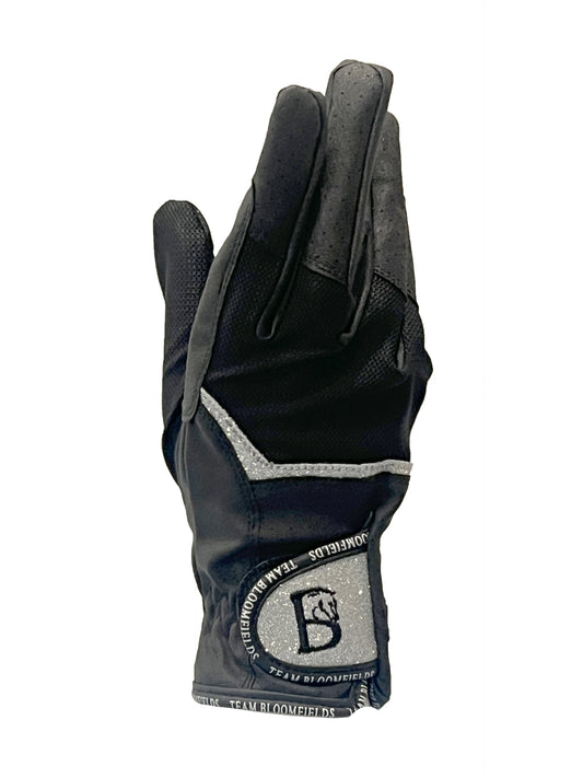 Sparkle Black & Silver Gloves