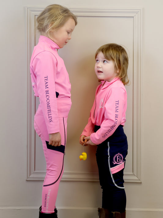 Navy & Bubblegum Mini Leggings