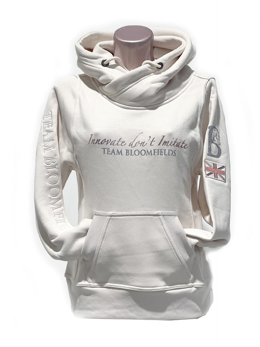 Orla Cream Cross Necked Mini Hoodie