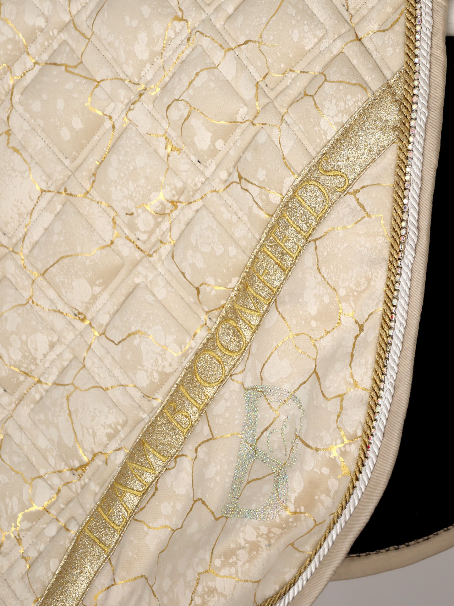 Saddle Pad - Electra Cream and Gold Jump