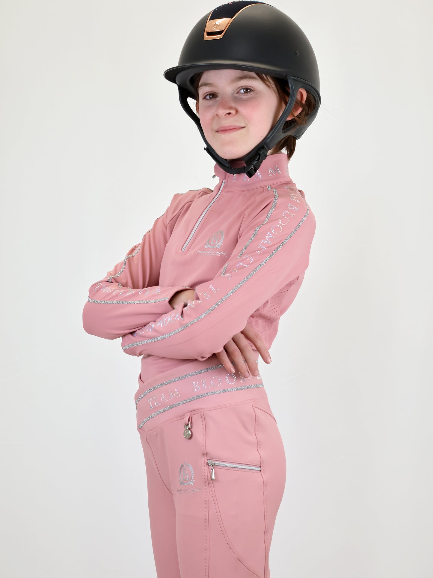 Mini Celeste Pink Crystal leggings