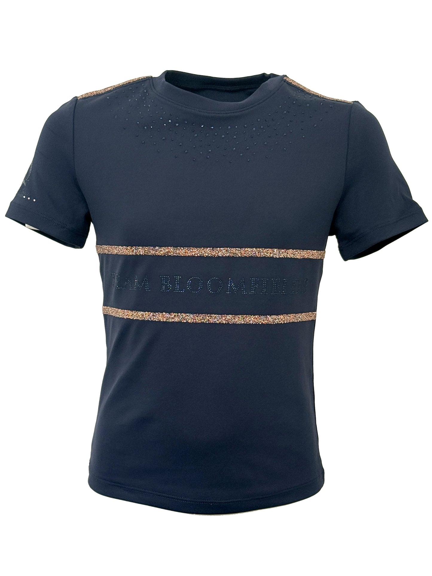 Callie Mini Navy Crystal T-Shirt