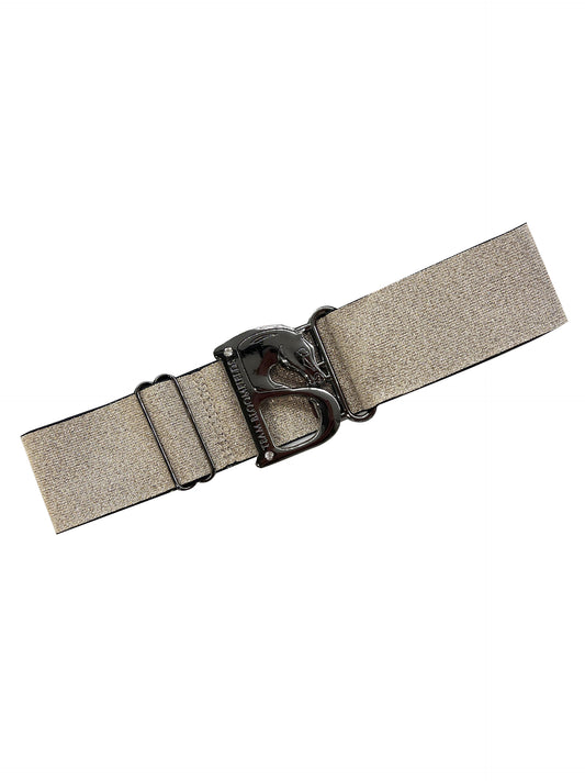 Metallic Gold With Black B Belt