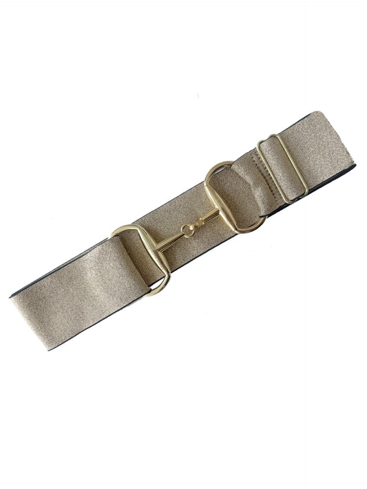 Metallic Gold & Gold Snaffle Belt