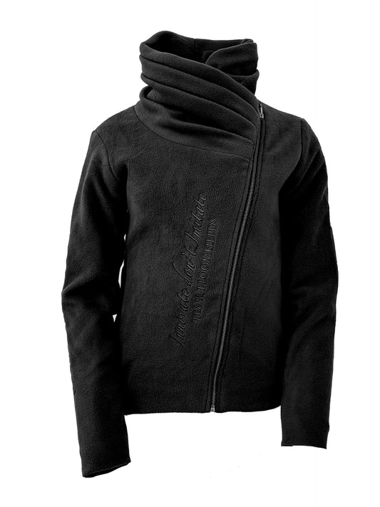 Selena Black Fleece Jacket