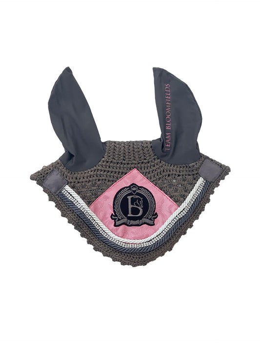 Grey & Paisley Pink Bonnet