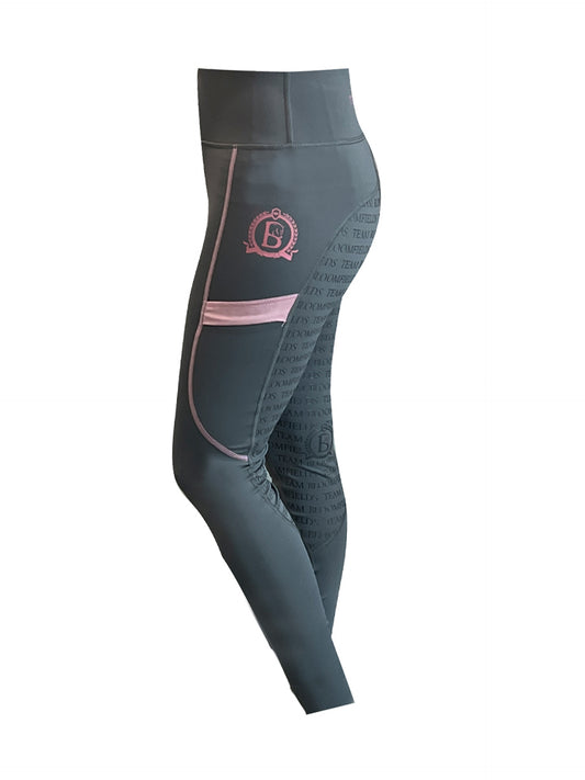 Leonara Grey & Pink Mini Leggings