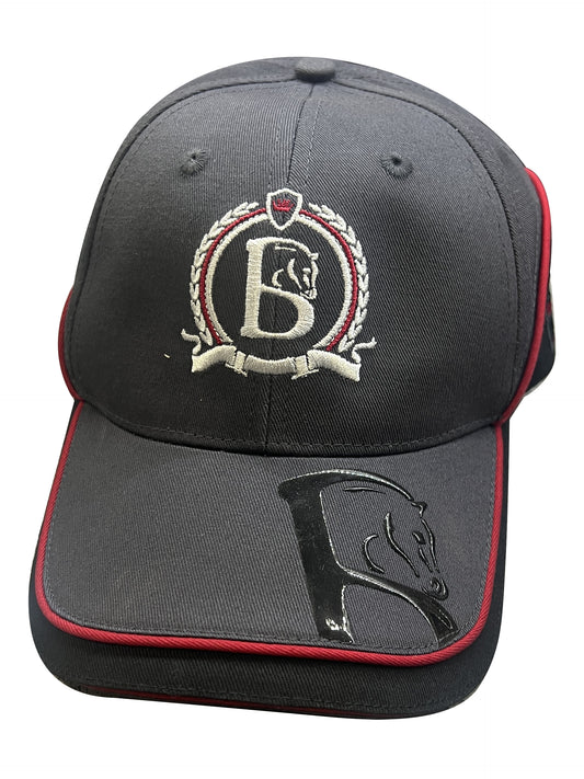 Black, Grey & Red Baseball Cap