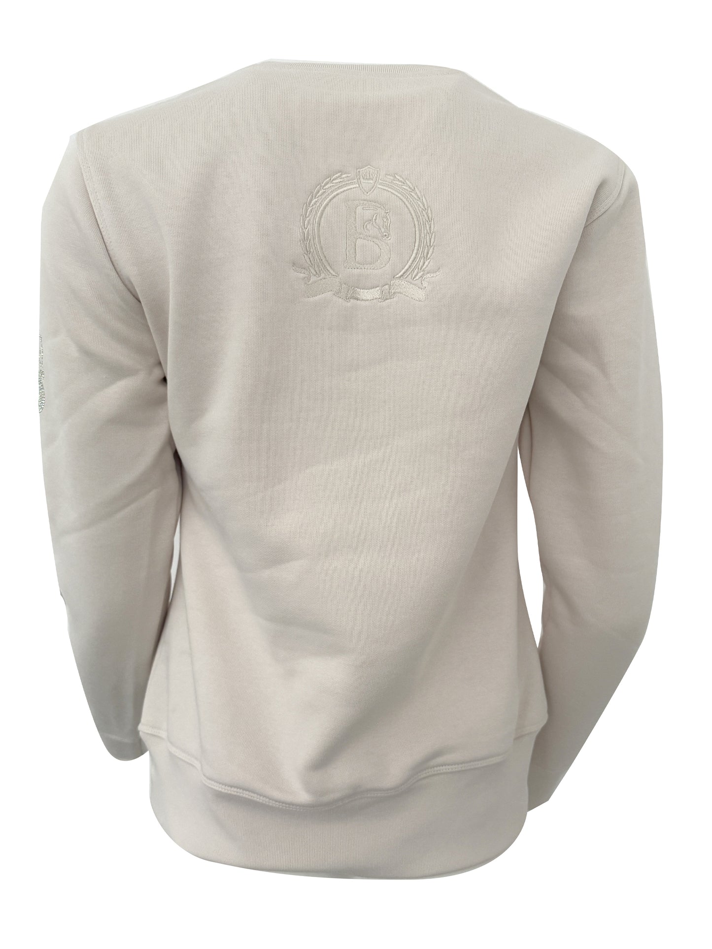 Summer in Winter White With White Rhinestones Crew Neck Adults Top