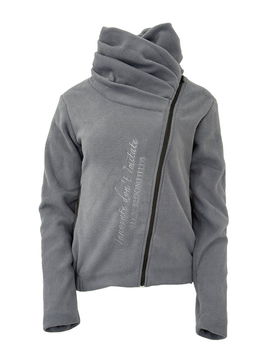 Selena Grey Fleece Jacket