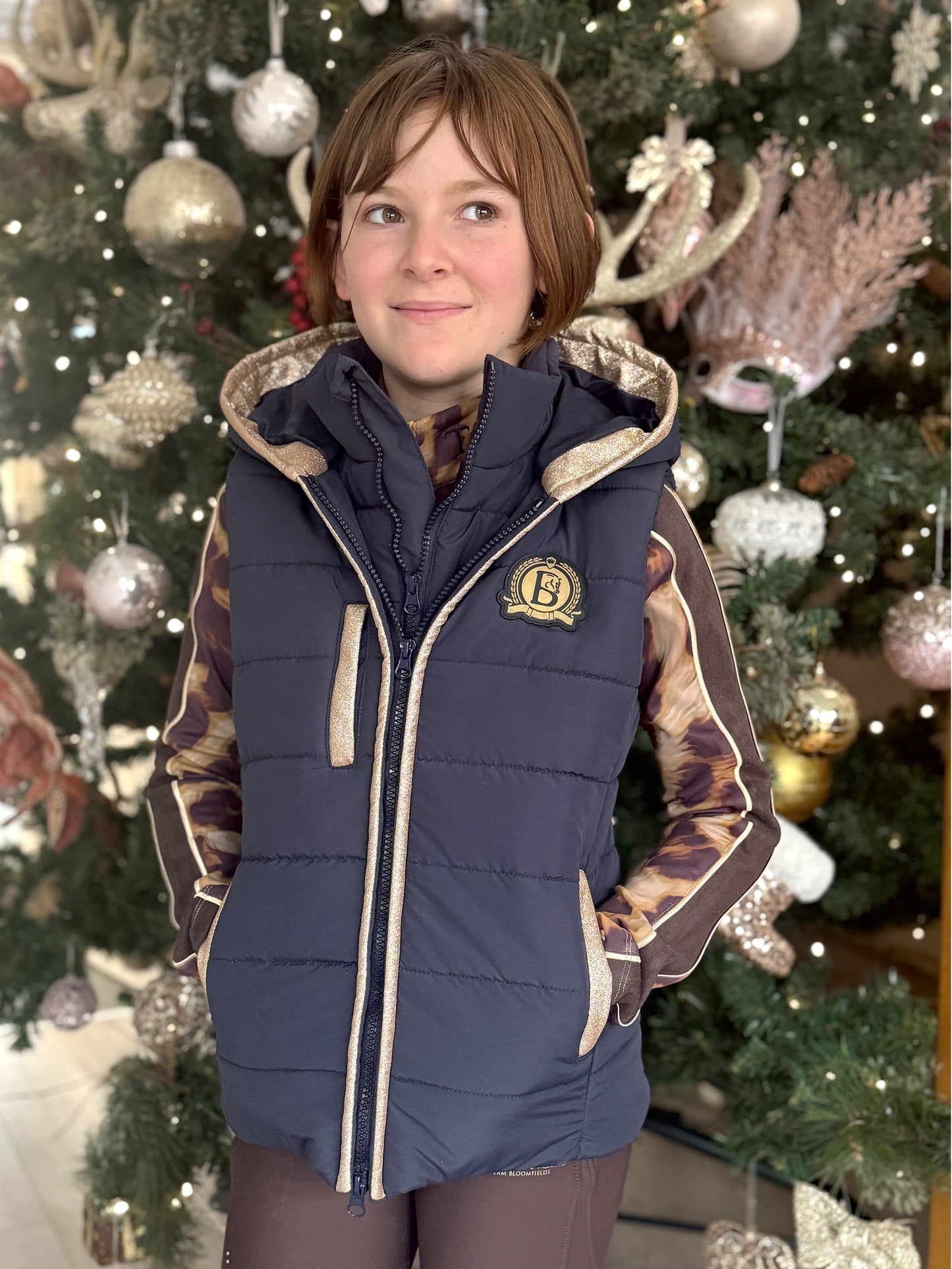 Legacy Mini Navy & Champagne Gilet