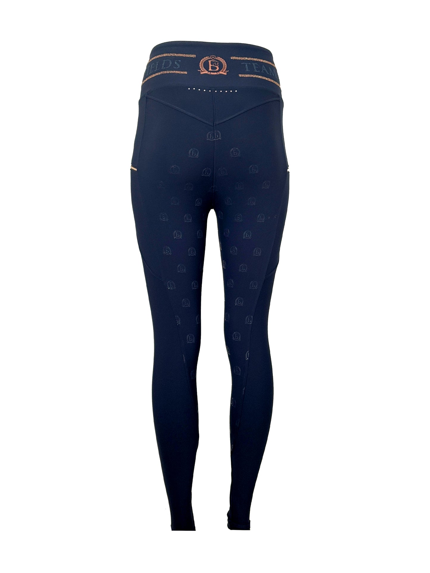 Mini Celeste Navy Crystal leggings