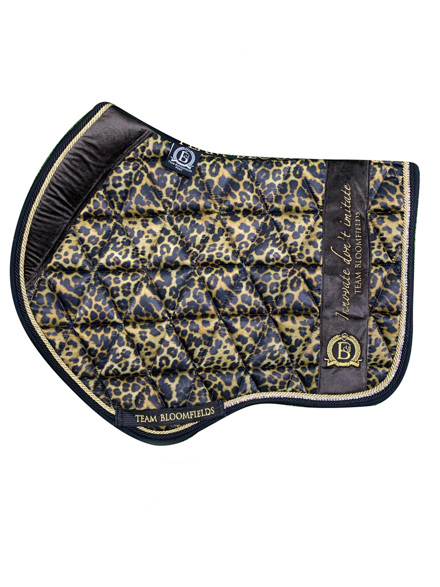 Leopard Print Jump Saddle Pad