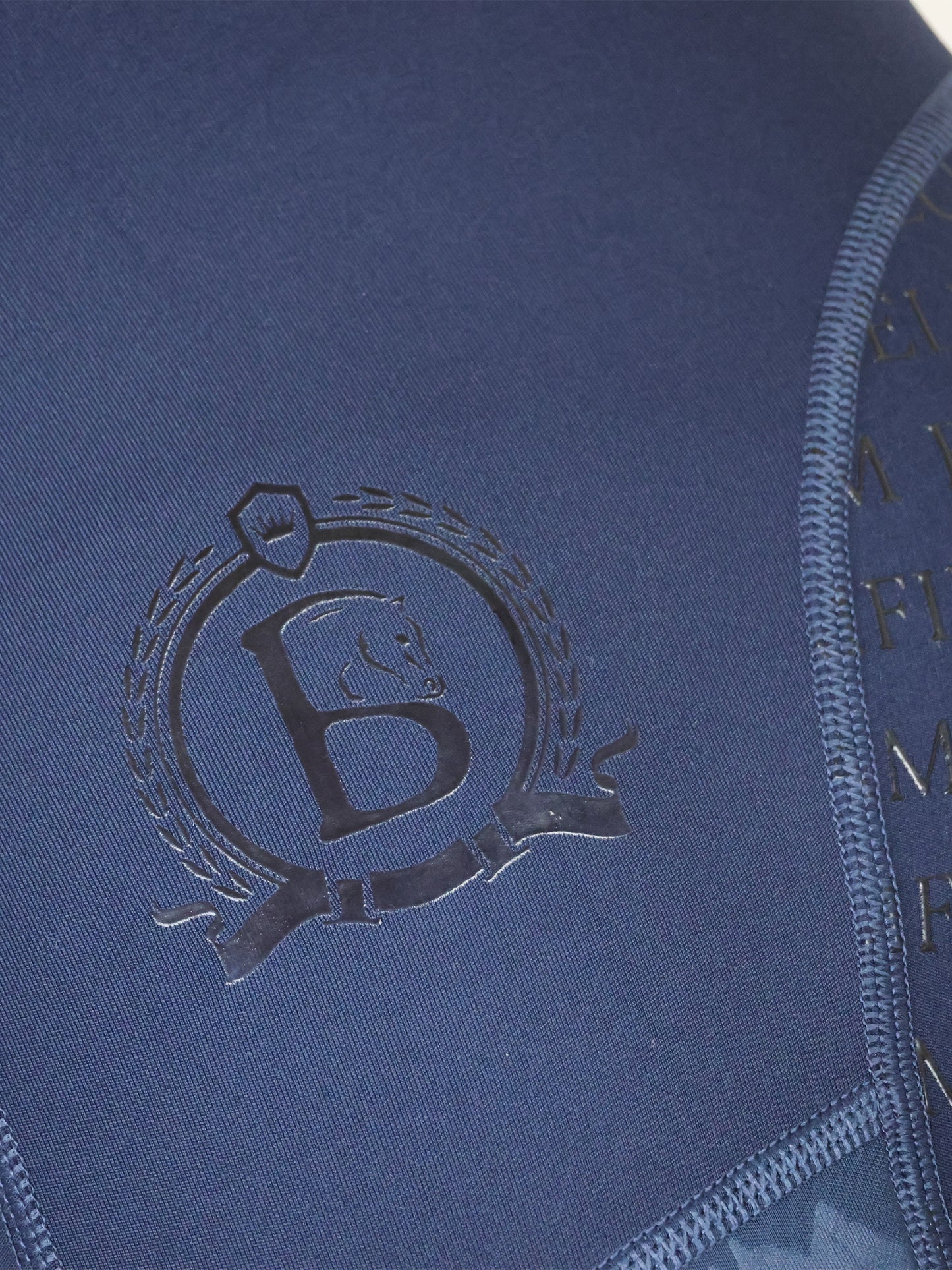 Leonora Navy & Navy Full Silicone Seat Riding Leggings