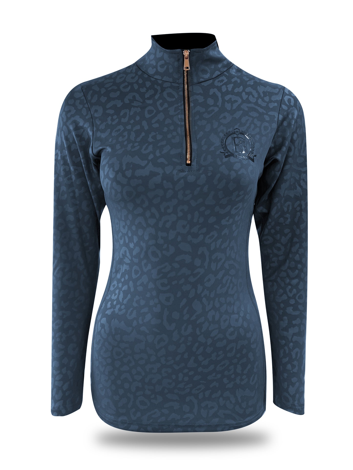 Leonora Navy Leopard Print Base Layer