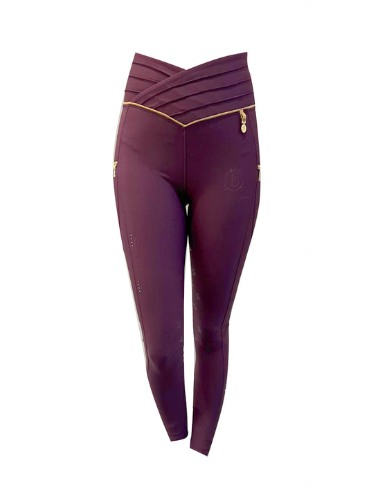 Mini Maya Mulberry Ultra High Pleated leggings