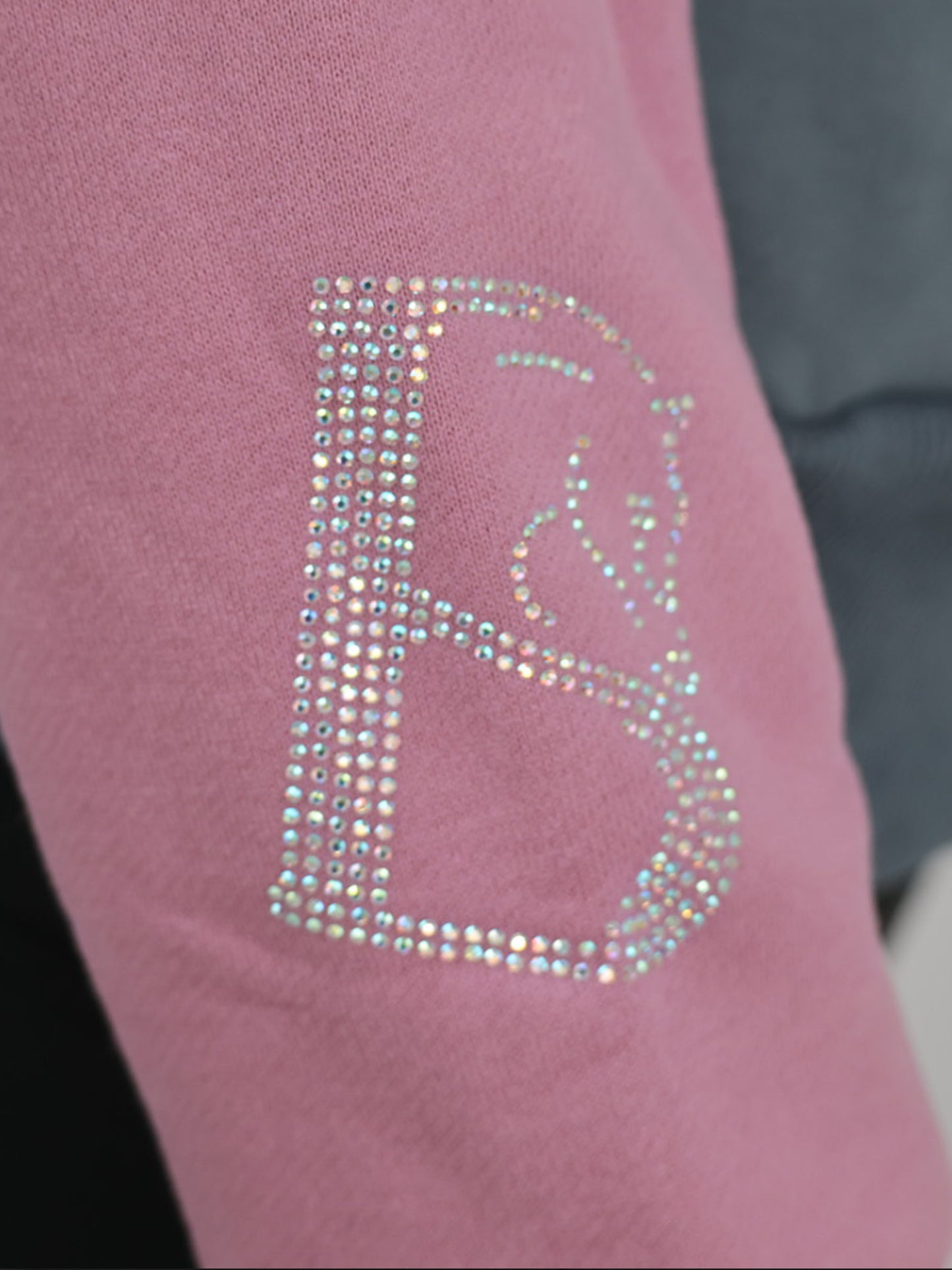 Vanessa V Neck Adult's Top In Tri-Colour Pink, Cream & Grey