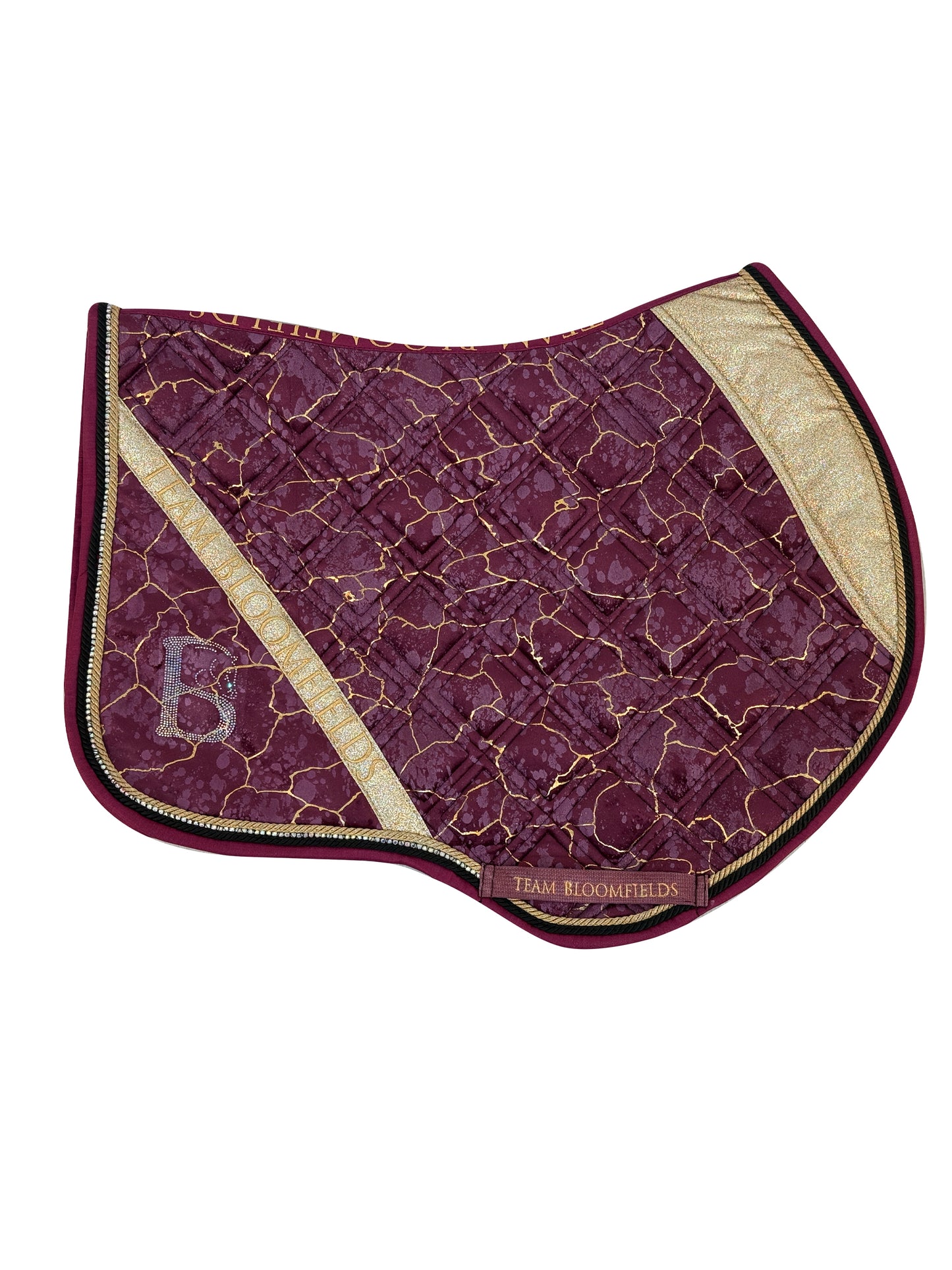 Electra Mulberry and Gold Jump Saddle Pad