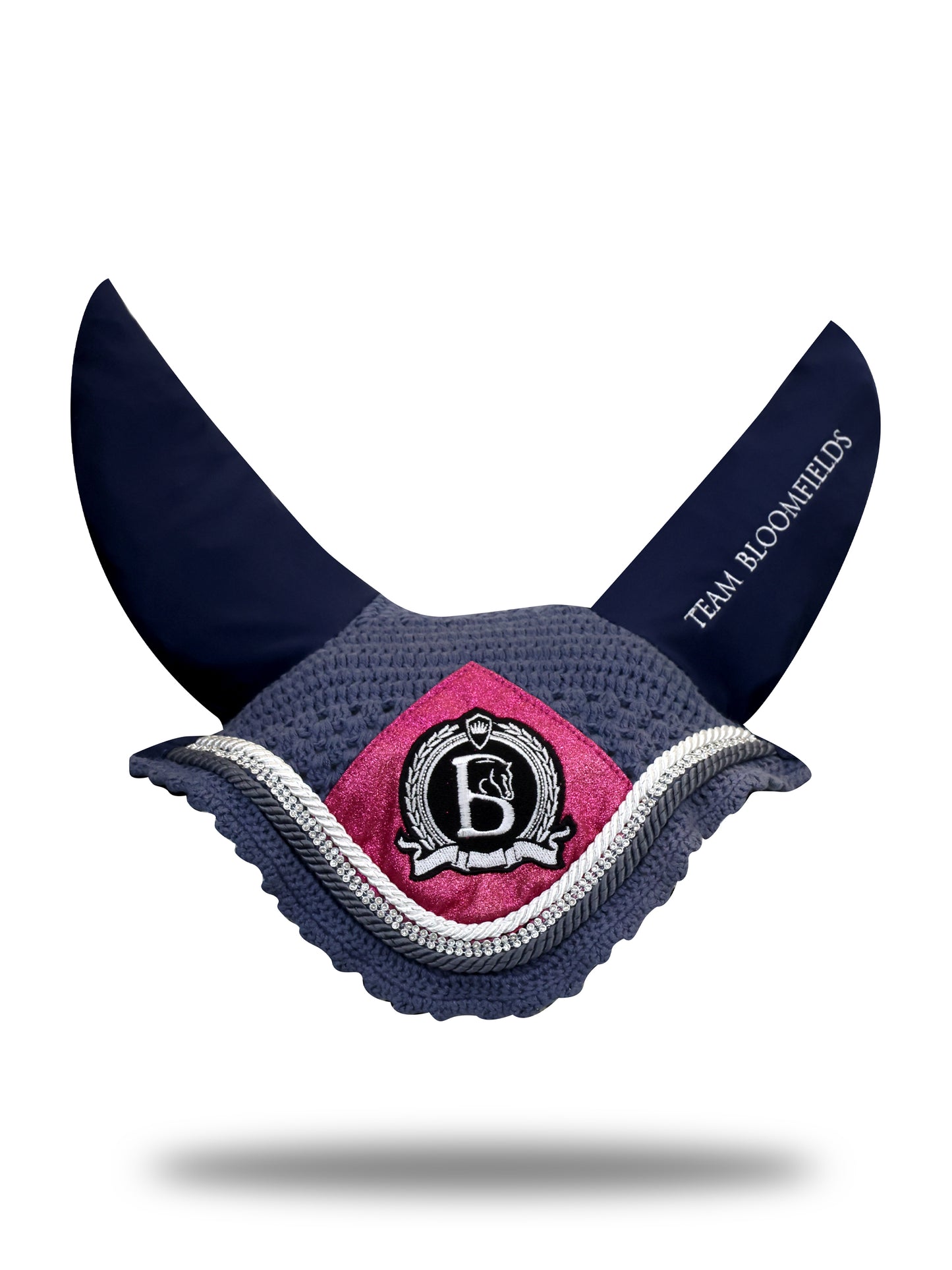 Bonnet - Navy & Hot Pink