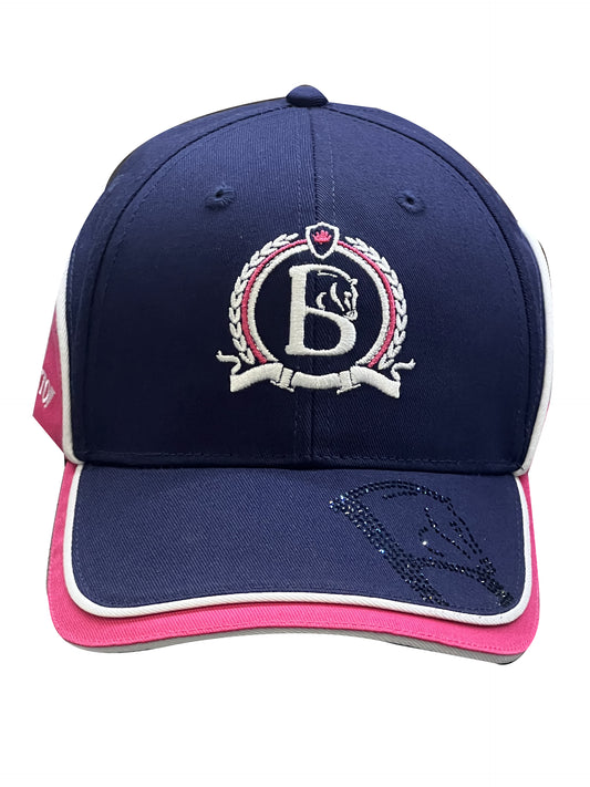 Sparkle Navy & Hot Pink Baseball Cap