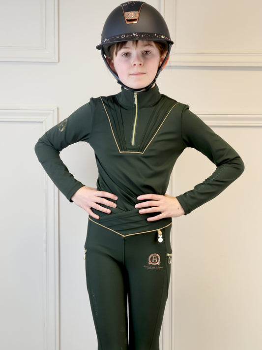 Mini Maya Olive Ultra Pleated Base Layer