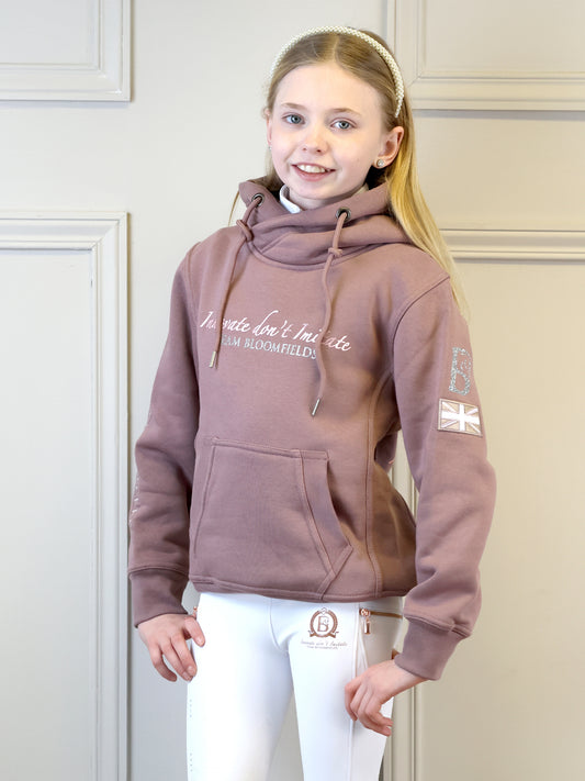 Orla Heather Cross Necked Mini Hoodie