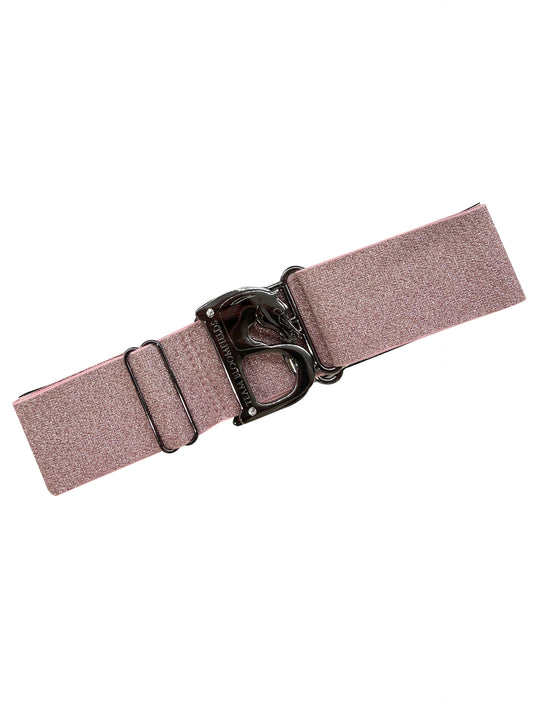 Metallic Pink With Black B Belt