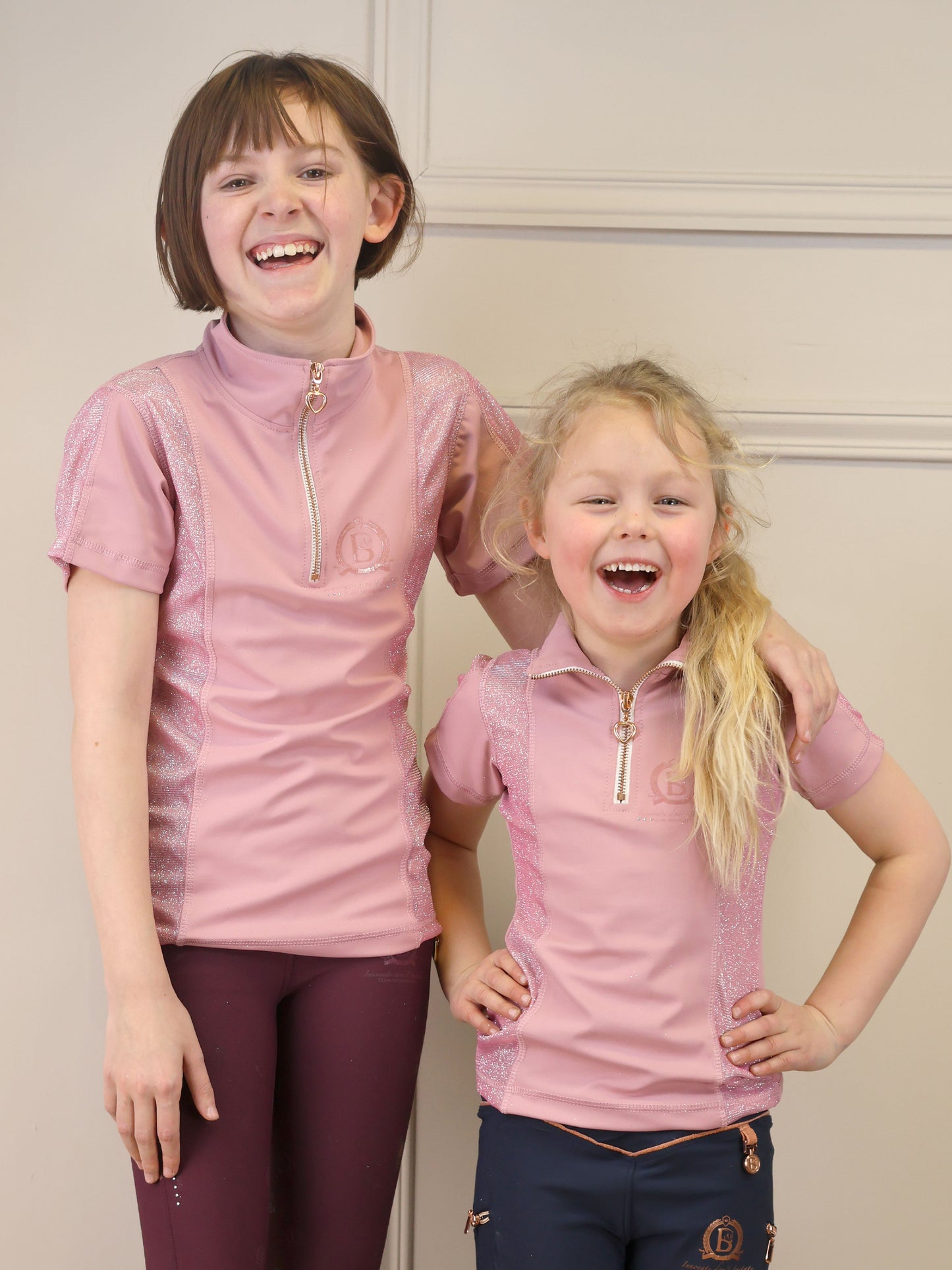 Glimmer Pink Mini Base Layer With Short Sleeves