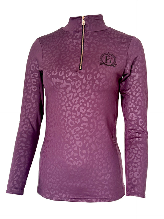 Leonara  Plum Mini Base Layer With Long Sleeves