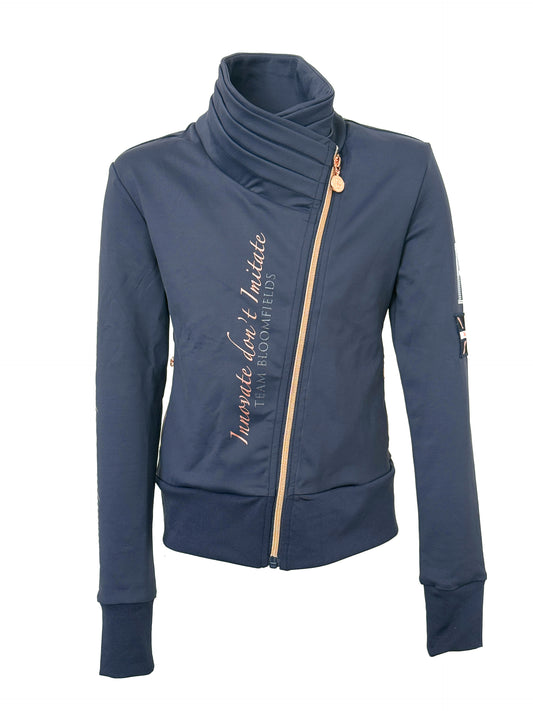 Sabrina Sport in Navy With Ruffle Collar Adults Top