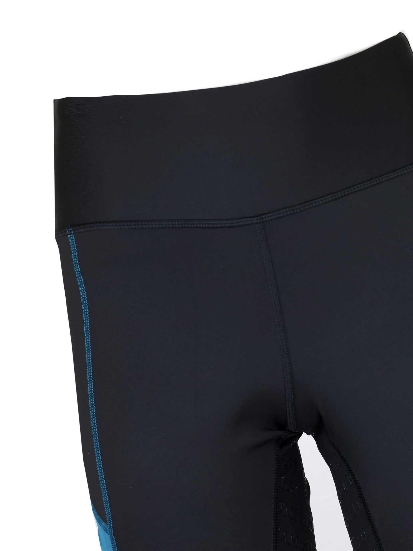 Leonora Black & Peacock Full Silicone Seat Riding Leggings