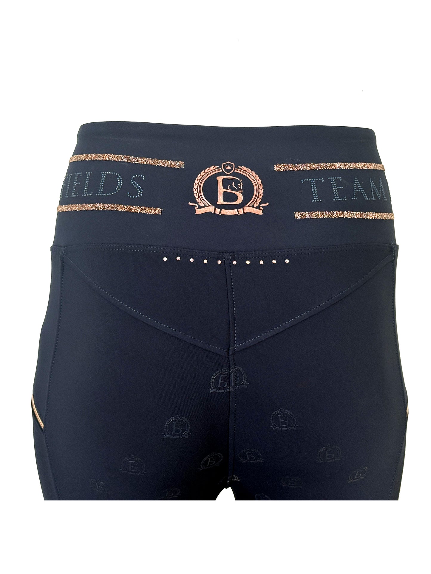 Mini Celeste Navy Crystal leggings