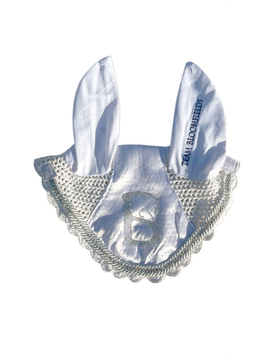 White & Rhinestone Prestige Bonnet