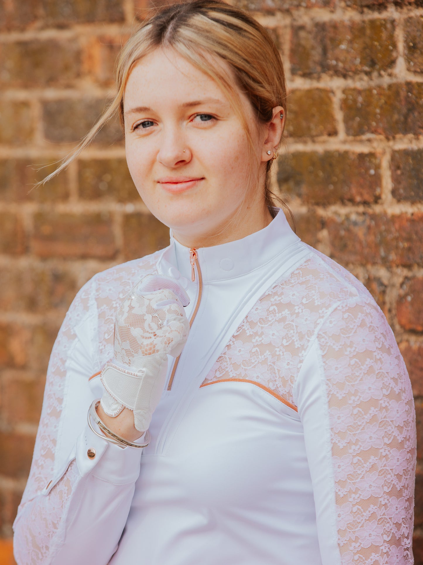 Sophia White Lace Show Shirt